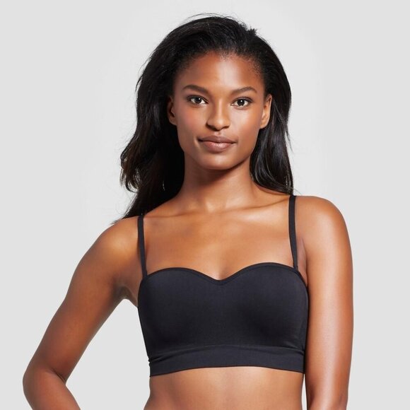 Gilligan & O'Malley Other - 5 PACK - Large - Gilligan OMalley - Seamless Bandeau Bra - Black